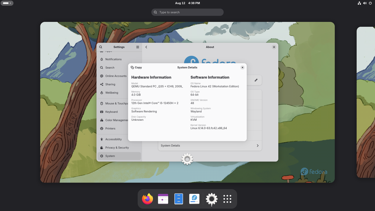 Fedora Workstation 42